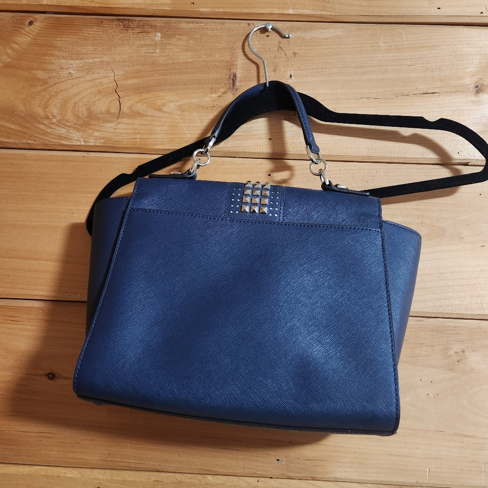 michael kors tina studded purse in navy - Picture 2 of 4
